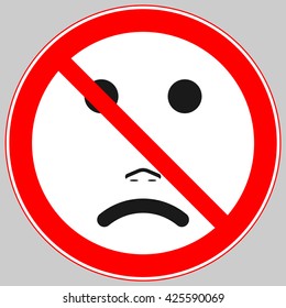 do not be sad sign