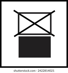Symbol des gestapelten Symbols darf nicht gestrichen werden