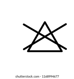 Do not bleach icon vector logo template