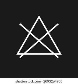 Do not bleach icon, vector illustration, flat design