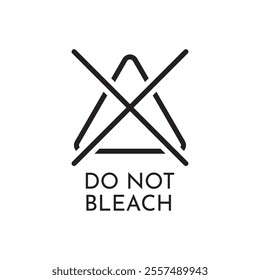 do not bleach symbol design