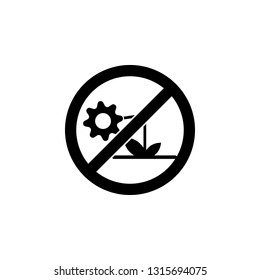 Do not break flowers sign icon. Simple glyph, flat vector element of ban, prohibition, forbid icons set for UI and UX, website or mobile application
