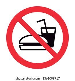 Do not bring food into the area, The dining area is prohibited.