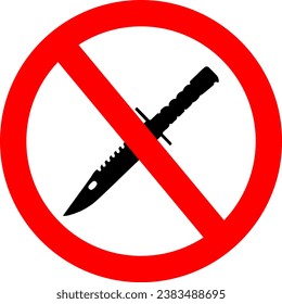 Keine Waffen in der Gegend tragen