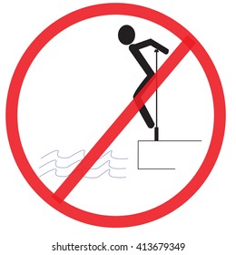 do not clamber. Not Allowed Sign, warning symbol, road symbol sign and traffic symbol design concept, vector illustration.