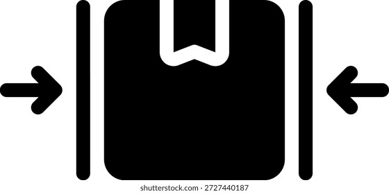 No sujetar el icono de glifo Ilustración Vector