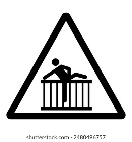 Do Not Climb Symbol Sign ,Vector Illustration, Isolate On White Background Label. EPS10