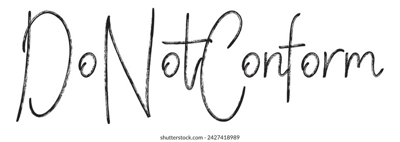 do not conform text on white background.