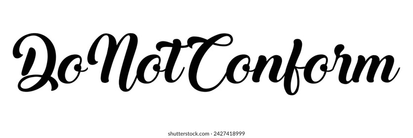 do not conform text on white background.