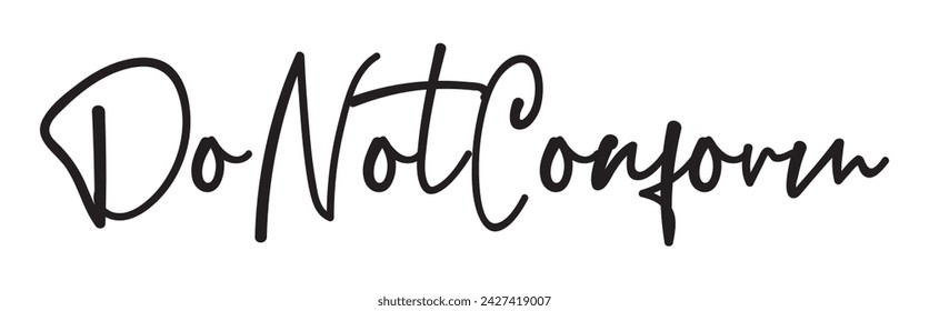 do not conform text on white background.