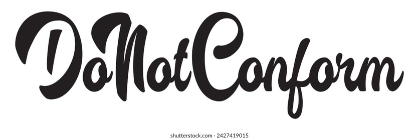 do not conform text on white background.