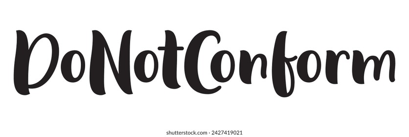 do not conform text on white background.