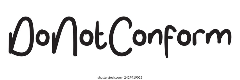 do not conform text on white background.