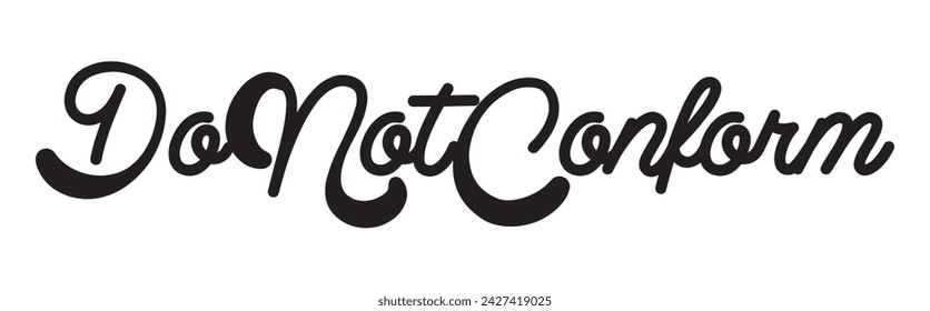 do not conform text on white background.