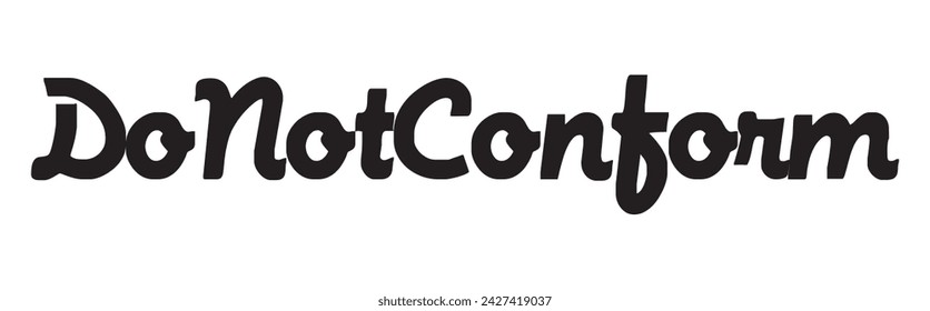 do not conform text on white background.