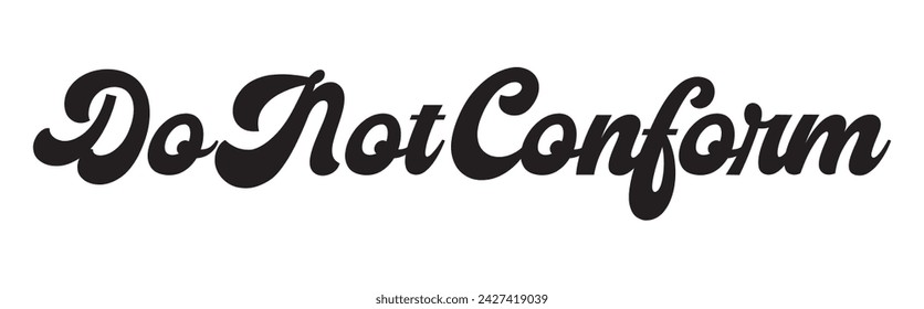 do not conform text on white background.