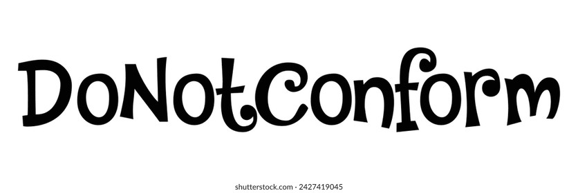 do not conform text on white background.