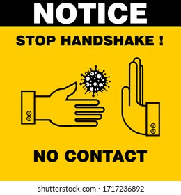 Do Not Contact, poster and Banner vector