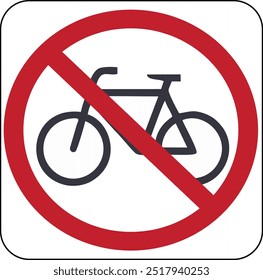 do not cross for bicycle traffic sign road sign