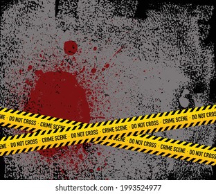Do not cross crime scene tape vector illustration, Yellow and Black Barricade Construction Tape Collection. Police Warning Line. 