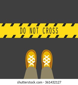 Do Not Cross Line Images Stock Photos Vectors Shutterstock