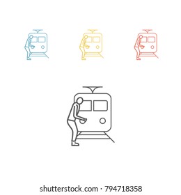 do not cross railway tracks, danger for life