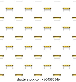 Do not cross traffic barrier pattern
