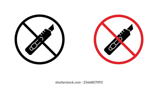 Do not cut signssign vector pack for apps and web UI designs
