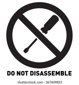 Do not disassemble