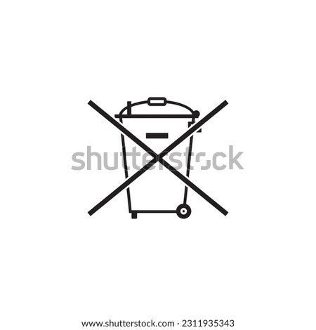 do not dispose  icon symbol sign vector
