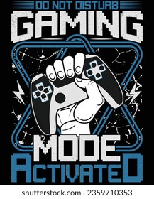 No alterar el modo de juego de juegos activado diseño de camisetas