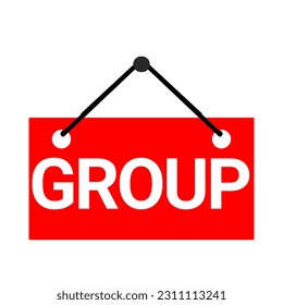 Do not distrb, for rent, group, close red plank red sign with similiar style 