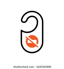 do not distrub icon design vector template