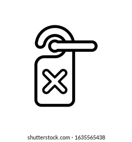 do not distrub icon design vector template