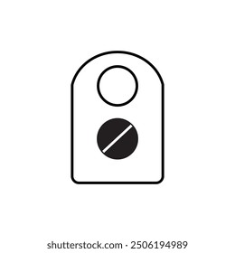 do not distrub icon design vector template