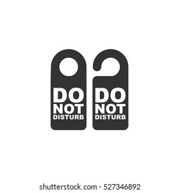 Do Not Distrub icon flat. Illustration isolated vector sign symbol