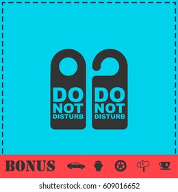 Do Not Distrub icon flat. Simple vector symbol and bonus icon