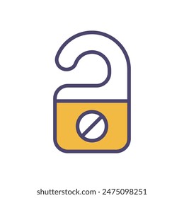 Do Not Distrub vector icon design stock illustration