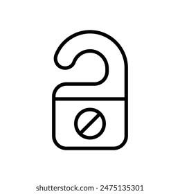 Do Not Distrub vector icon design stock illustration