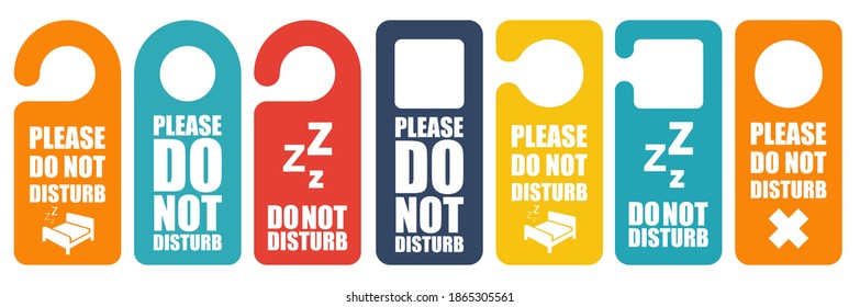 Do Not Distrub vector symbol. Vector Illustration