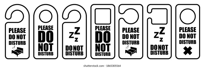 Do Not Distrub vector symbol. Vector Illustration