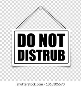 Do Not Distrub vector symbol. Vector Illustration