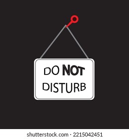 Do Not Distrub vector symbol. Vector Illustration