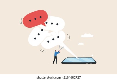 Do Not Disturb Block Unwanted Messages Stock Vector (Royalty Free