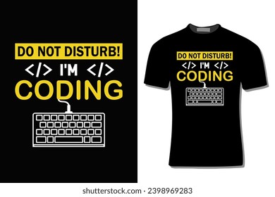 Störe nicht! i'm programmieren Binary Code Computer Programmer T-Shirt Design.