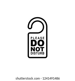 Do Not Disturb Door Hanger Stock Vector (Royalty Free) 1241491486 ...