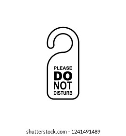 Do not disturb. Door hanger.