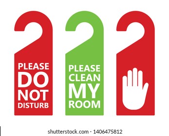 Do not disturb. Door hanger