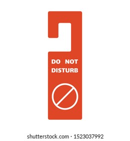 Do not disturb door hanger symbol template.