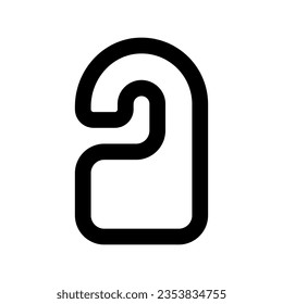 do not disturb, door hanger, door sign, door knob, sign line icon